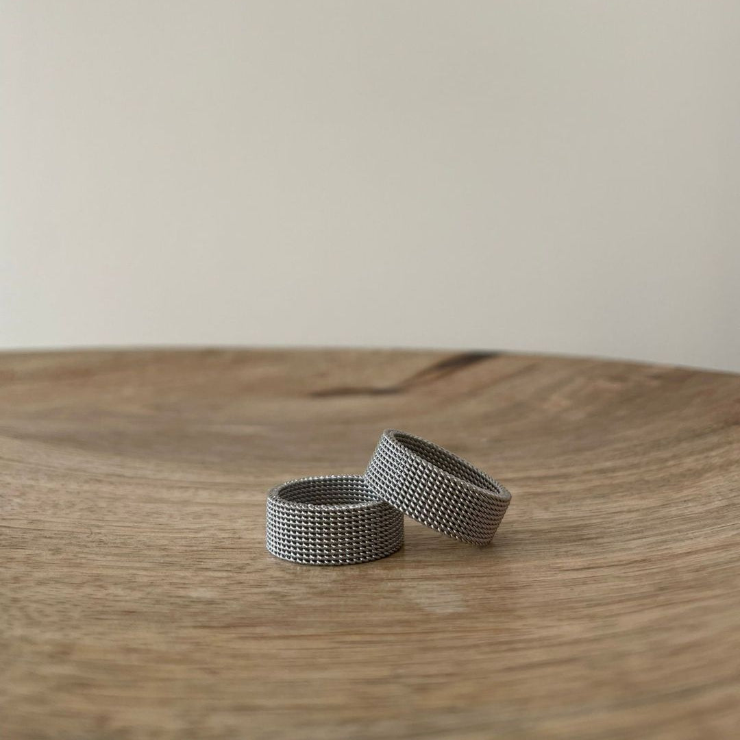 Anillo Tejido Acero