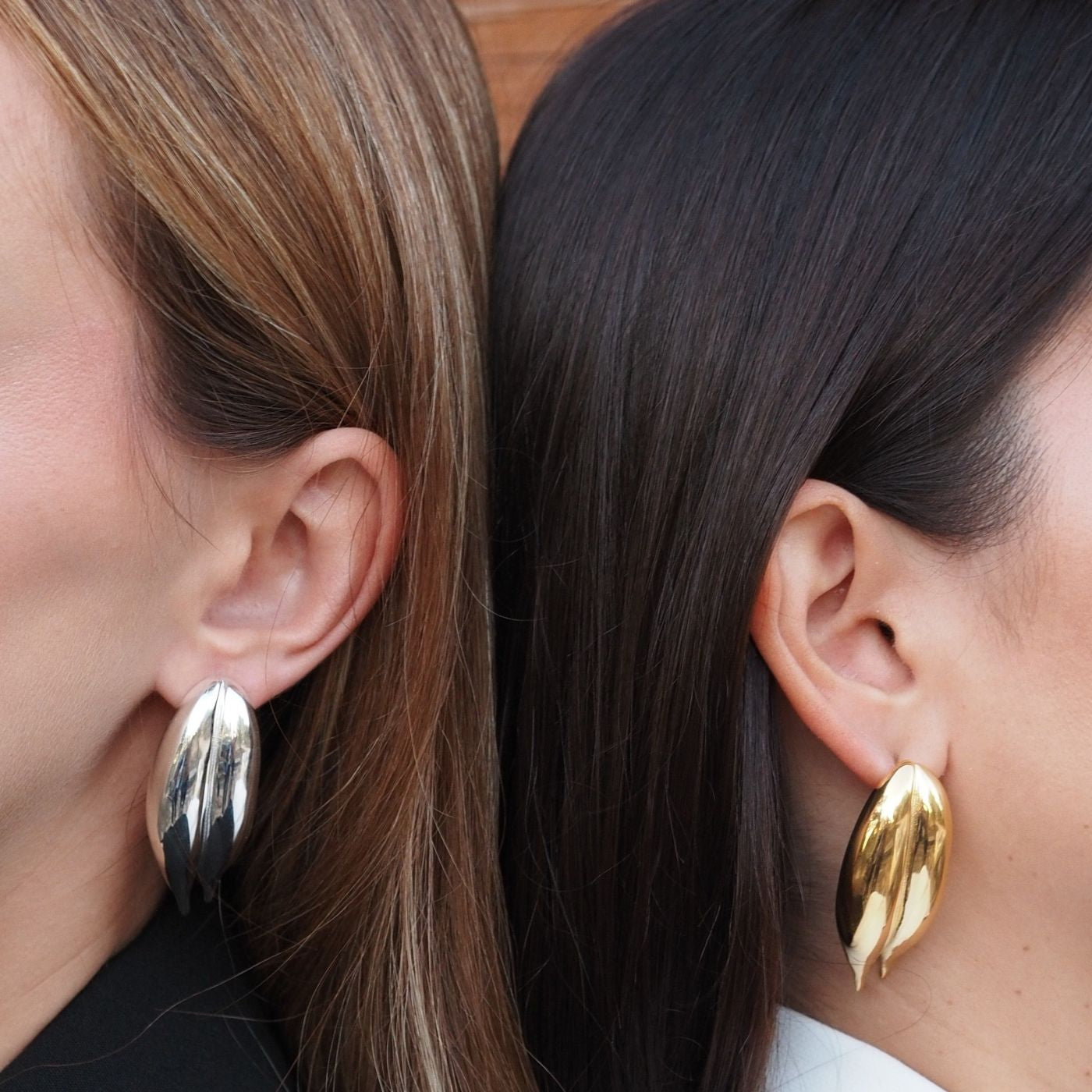 Pendiente Hoja Plata