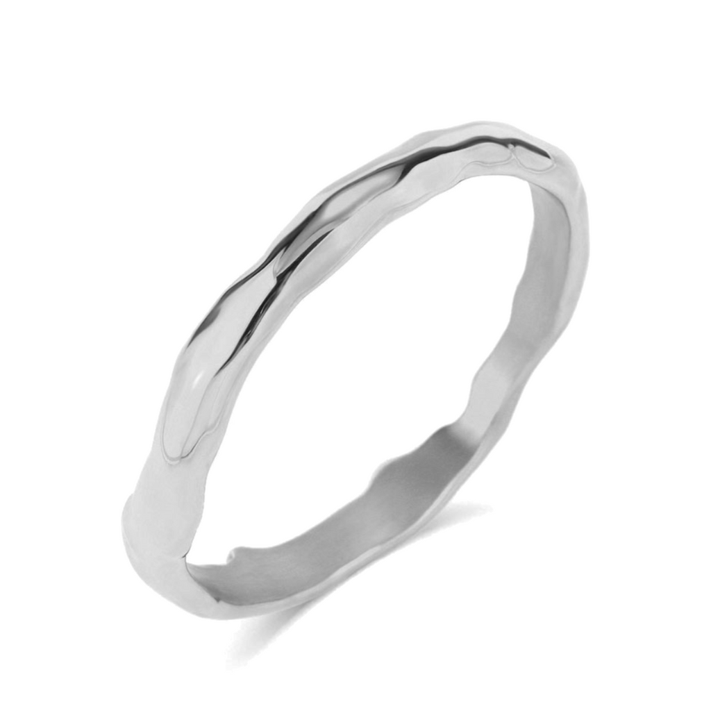Pulsera Martillada Plata