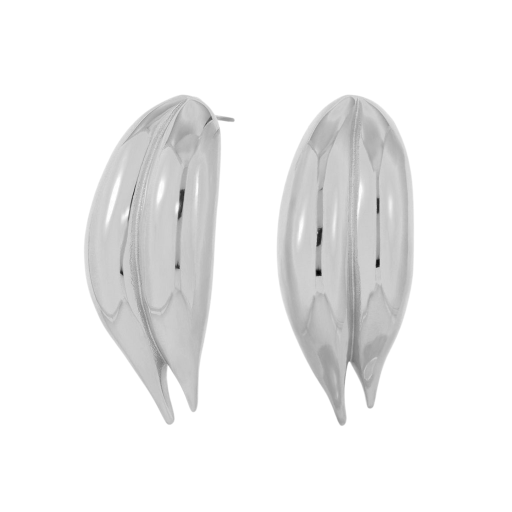 Pendiente Hoja Plata