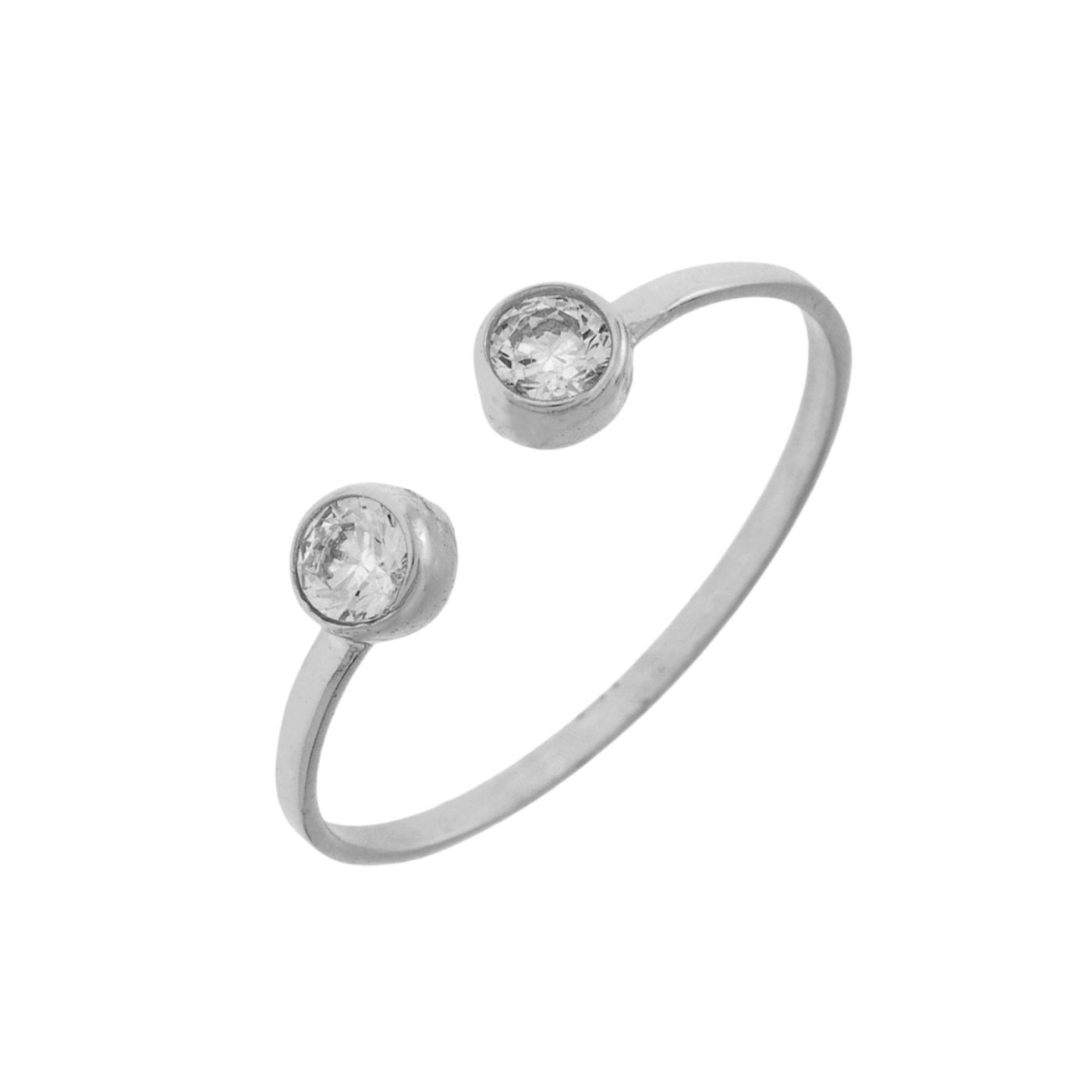 Anillo Brillante Plata