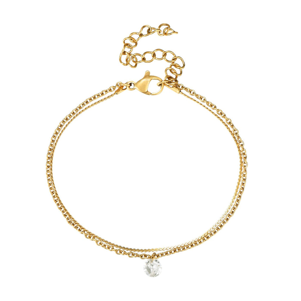 Pulsera Circonita Oro