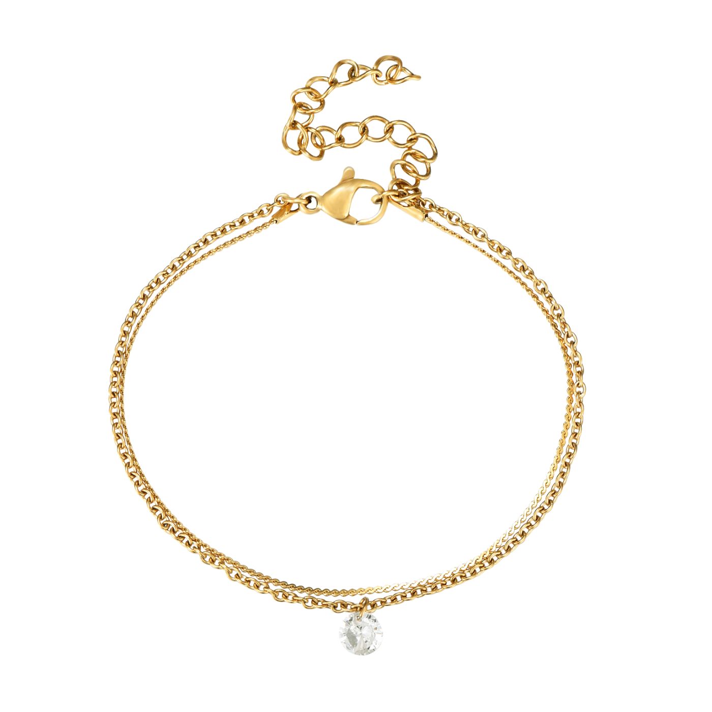 Pulsera Circonita Oro