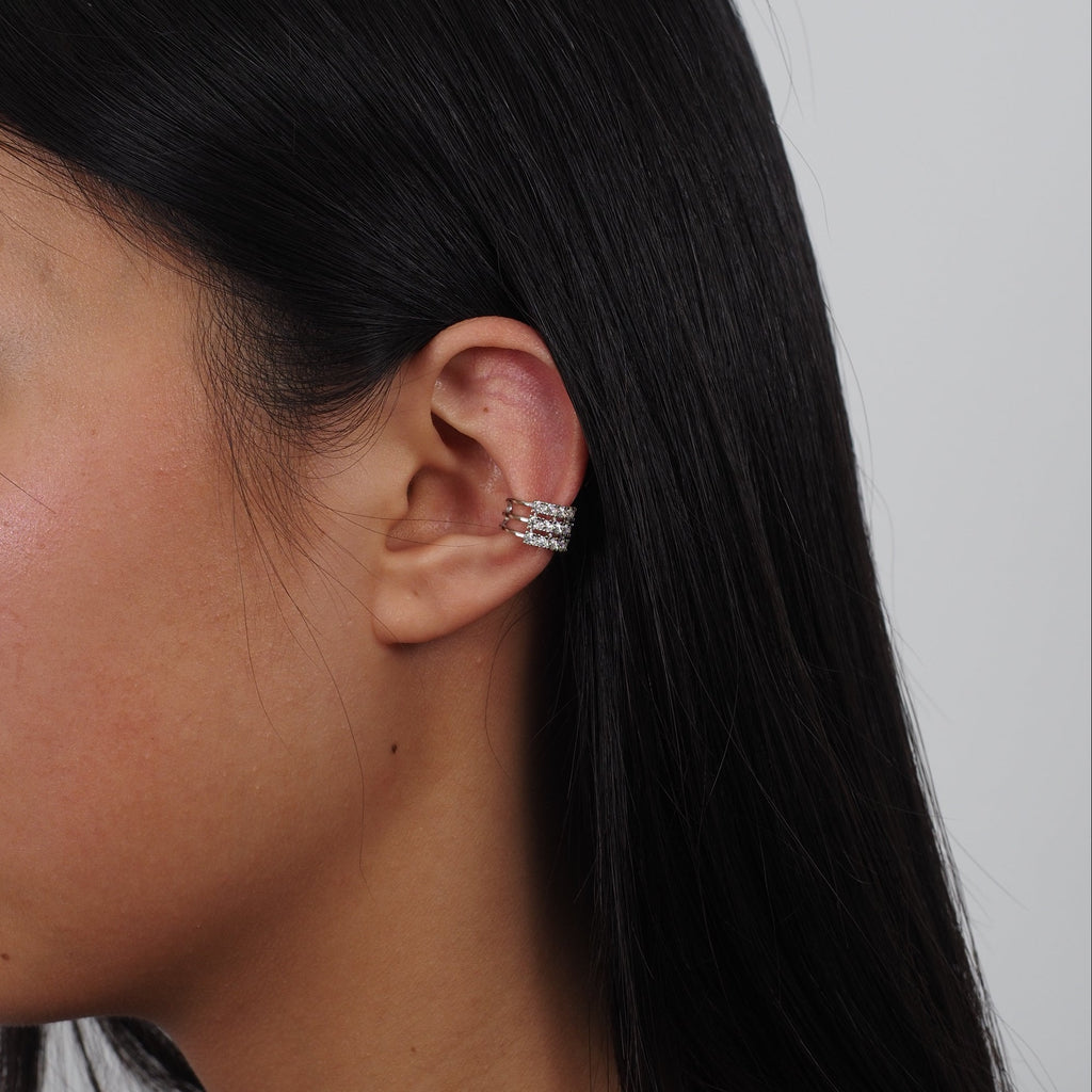 Ear Cuff Aura Plata