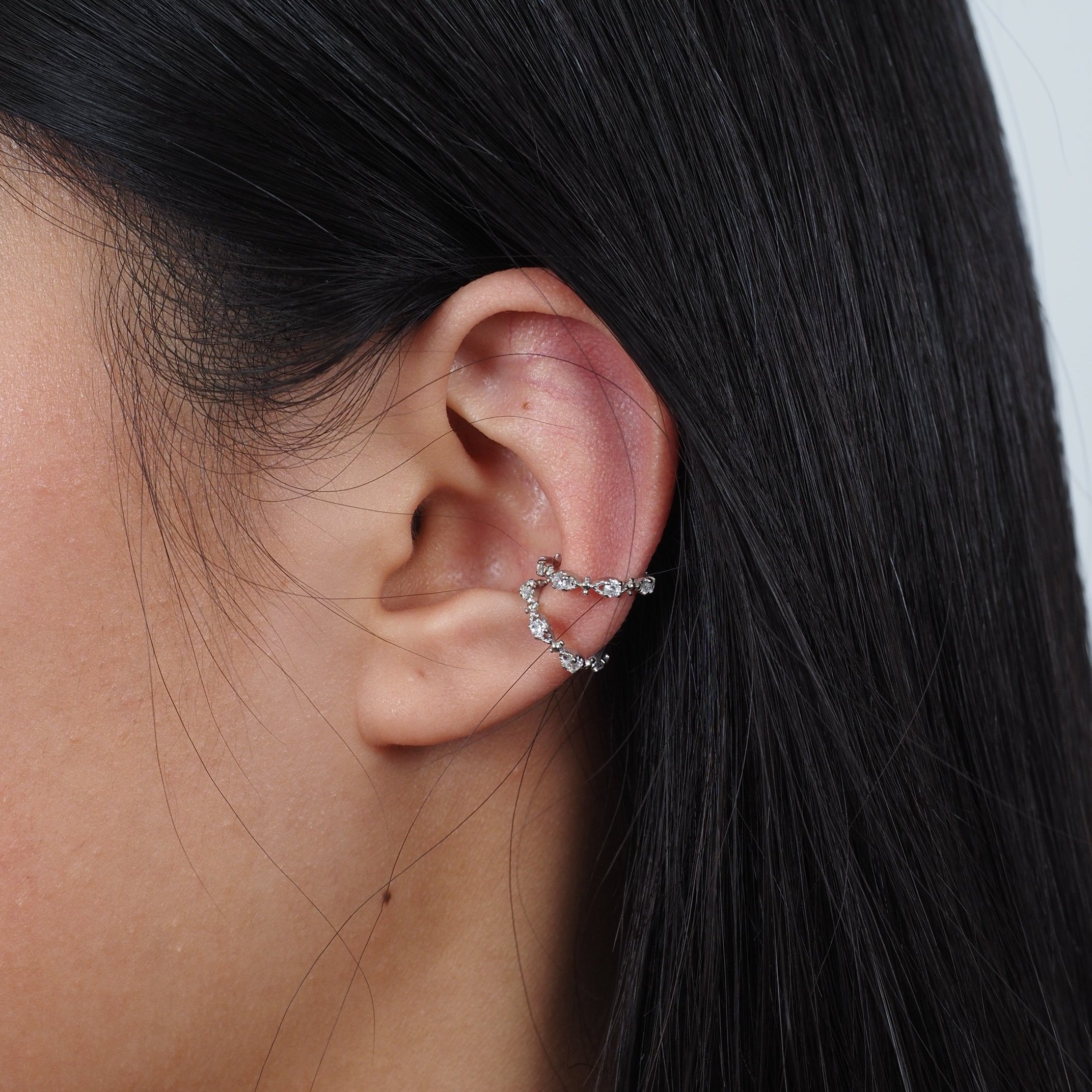 Ear Cuff Radiant Plata