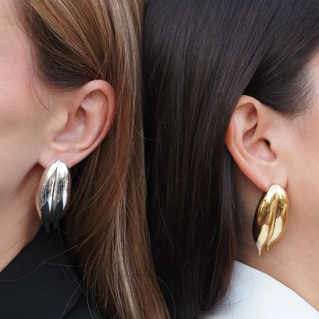 Pendiente Hoja Oro